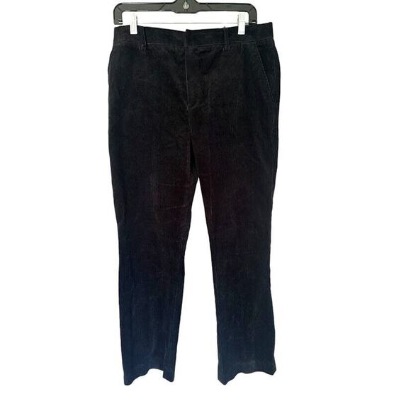 Vintage Lauren Ralph Lauren Straight Leg Corduroy Jeans Pants Trousers Black 8 - Picture 1 of 7